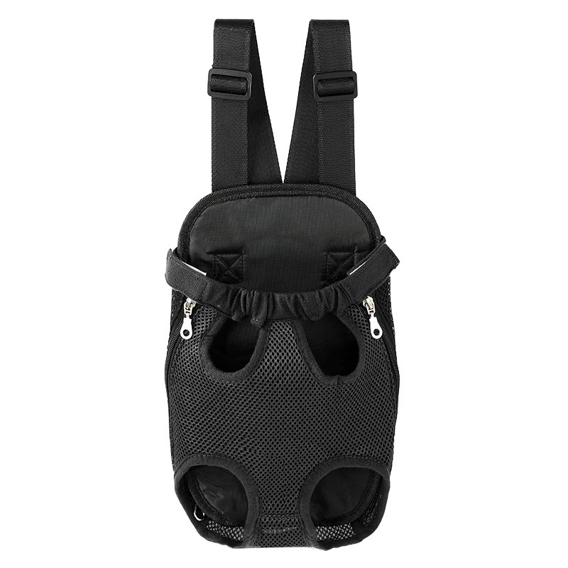 Black Pet Backpack white background