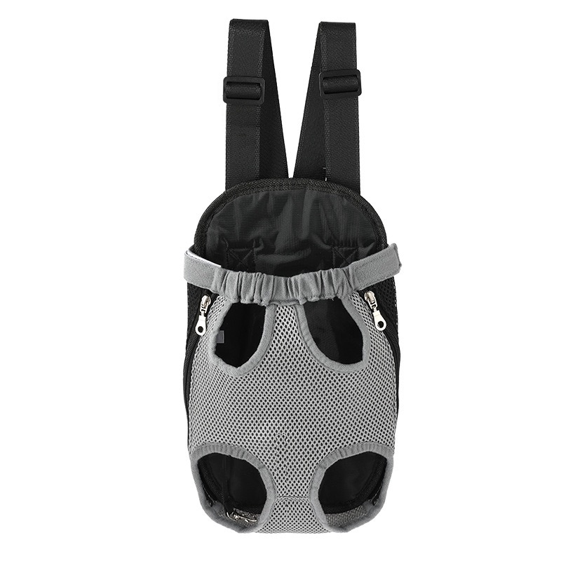 Grey Pet Backpack white background